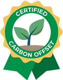 carbon neutral environmental standard for happyface, certified carbon offset icon